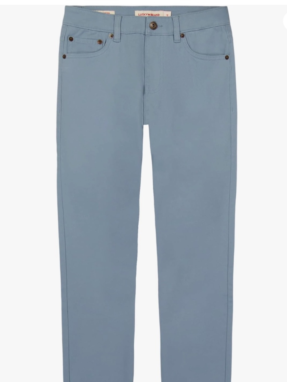 NWT Lucky Brand Stretch Twill Pants, Skinny Fit in Faded Denim - Kids Size 12/14